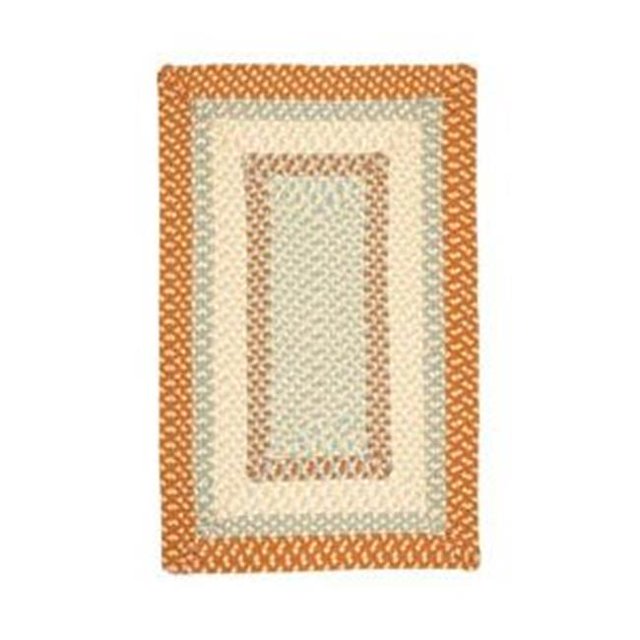 Colonial Mills Rug MG29R024X144R Montego - Tangerine 2 ft. x 12 ft. Braided Rug