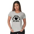 thumbnail image 4 of Cool Funny Gangster of Love Heart Womens Fitted Plus Size Graphic Tee Brisco Brands 3X, 4 of 5