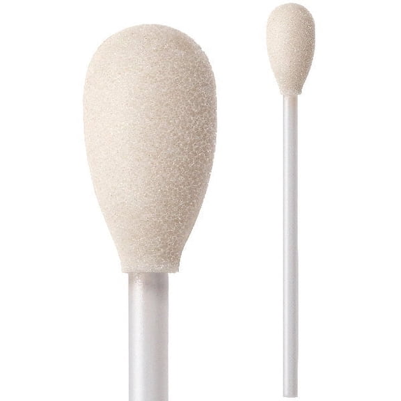 (Bag of 500 Swabs) 71-4522: 4” Overall Length Swab with Teardrop Shaped Foam Mitt