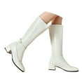 thumbnail image 2 of YLYL Women Block Heel Knee High Boots Zip up Disco Dress Party Tall Boots, 2 of 8