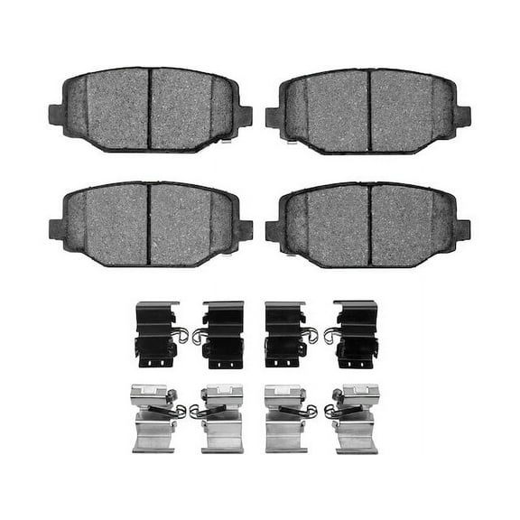 Rear Brake Pad Set - Compatible with 2012 - 2020 Dodge Grand Caravan 2013 2014 2015 2016 2017 2018 2019