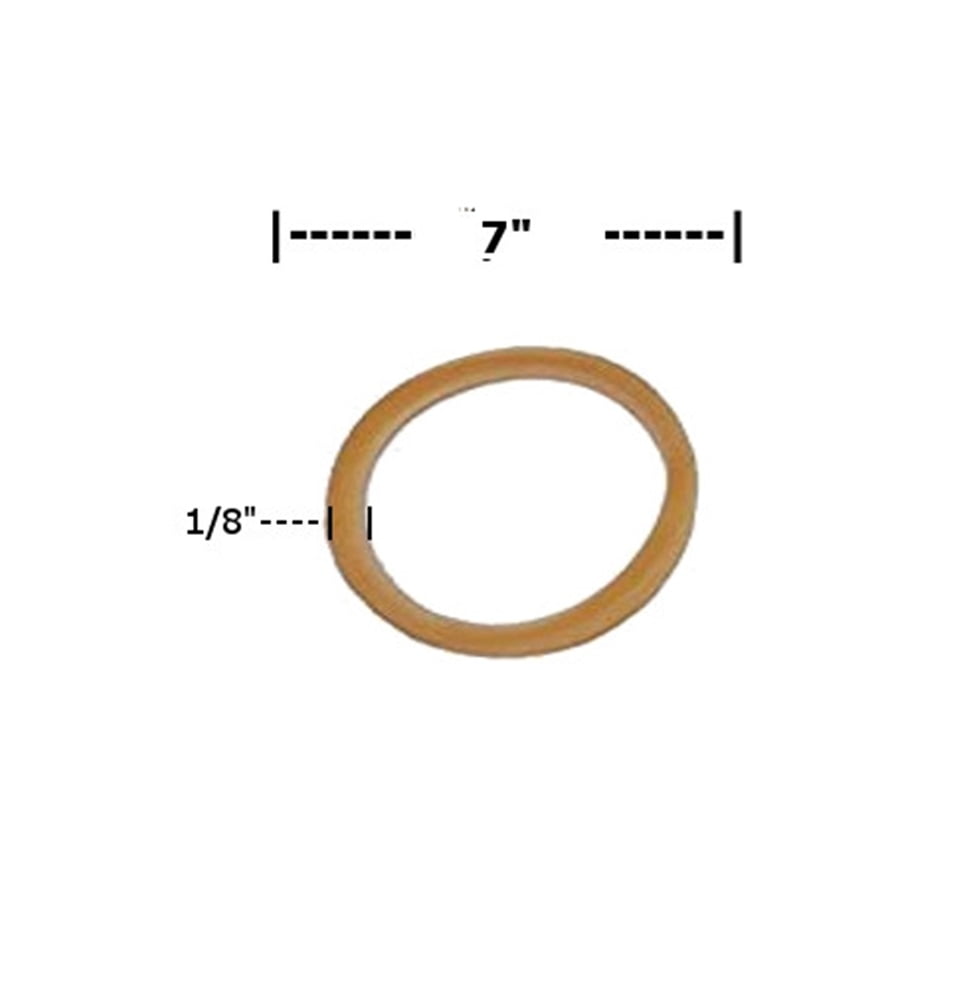 Box Partners Rubber Bands,1/8x7,BRN,10 Lbs./CS - BXP BAN418