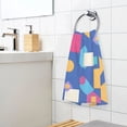 thumbnail image 5 of Abstract Geometric Shapes Cotton Face Towel Soft Hand Towel Absorbent Bathroom Towel for Kitchen Hotel, 5 of 7