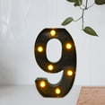 thumbnail image 4 of Letrero iluminado LED número 9 Soledad decoración del hogar graduación, 4 of 8