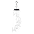 thumbnail image 2 of Luz de carillón de viento solar a prueba de agua, lámpara colgante de luz LED decorativa, iluminación con energía solar, hermosa lámpara de carillón d Ciervo Soledad Luz de chime de viento, 2 of 10