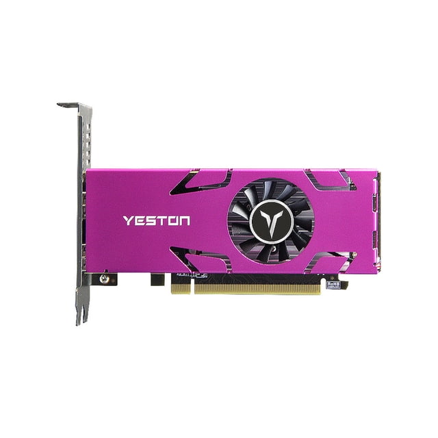 Tarjeta grafica Yeston RX550-4G 4HD GA Tarjeta gráfica de 4 pantallas 4GB / 128bit / GDDR5 Soporte de memoria Pantalla dividida con 4 puertos de salida HD YESTON Tarjeta grafica