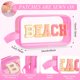 thumbnail image 2 of Bolsa de playa Kacctyen, transparente, rosa, impermeable para mujer, 24 x 13 x 7 cm, 2 of 6