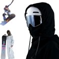 thumbnail image 1 of Capuche Imperméable Doublée en Polaire, Masques de Ski Multifonctionnels 3-en-1 pour Cyclisme Ski, 1 of 8