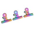 thumbnail image 1 of 3 Clips Clip de Encuadernación de Papel Presentación de de Oficina - Multicolor, 40 mm 40mm Soledad Clips de Bulldog de metal, 1 of 6