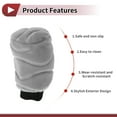 thumbnail image 5 of Unique Bargains Gear Shift Knob Cover Universal for Car SUV Truck RV Put-on Stick Shifting Handle Protector Plush Gray, 5 of 7