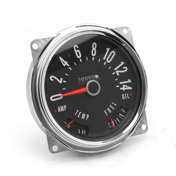 Omix 17205.02 Speedometer Cluster; 55-79 Jeep CJ3B/CJ5/CJ7 Fits select: 1972-1974,1979 AMERICAN MOTORS JEEP