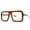 Tortoise, variant on Oversized Large Thick Retro Nerd Bold Fashion Square Frame Mens adult Clear Lens Glasses