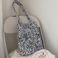 thumbnail image 1 of Leopard Print Canvas Bag Women Handbag Print Shoulder Bag Vintage Canvas Bag, 1 of 5