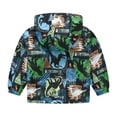 thumbnail image 3 of Hiijoy Infant Boys Lightweight Windbreaker Cartoon Prints Zipper Hooded Jacket Outerwear, Sizes 12M-5T, 3 of 7