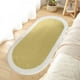 thumbnail image 5 of Alfombra de cachemira sintética, suave y ovalada, para dormitorio, 1 alfombrilla gruesa, antideslizante, lavable y con alta absorción de agua, ideal para la sala de estar y la cama. Aestivo, 5 of 8