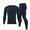 Dark Blue, variant on Men's Ultra Soft Fleece Lined Thermal Underwear Set Long John Set Fleece Lined Top & Bottom Underwear Set