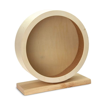 Hamster Roller Wheel Wood Running Toy Guinea Pig Gerbi Rotatory Cage (S)