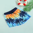 thumbnail image 3 of Children‘s Casual Beach Shorts Summer Boys Fashion Printing Drawstring Waist Swim Trunks, 3 of 7