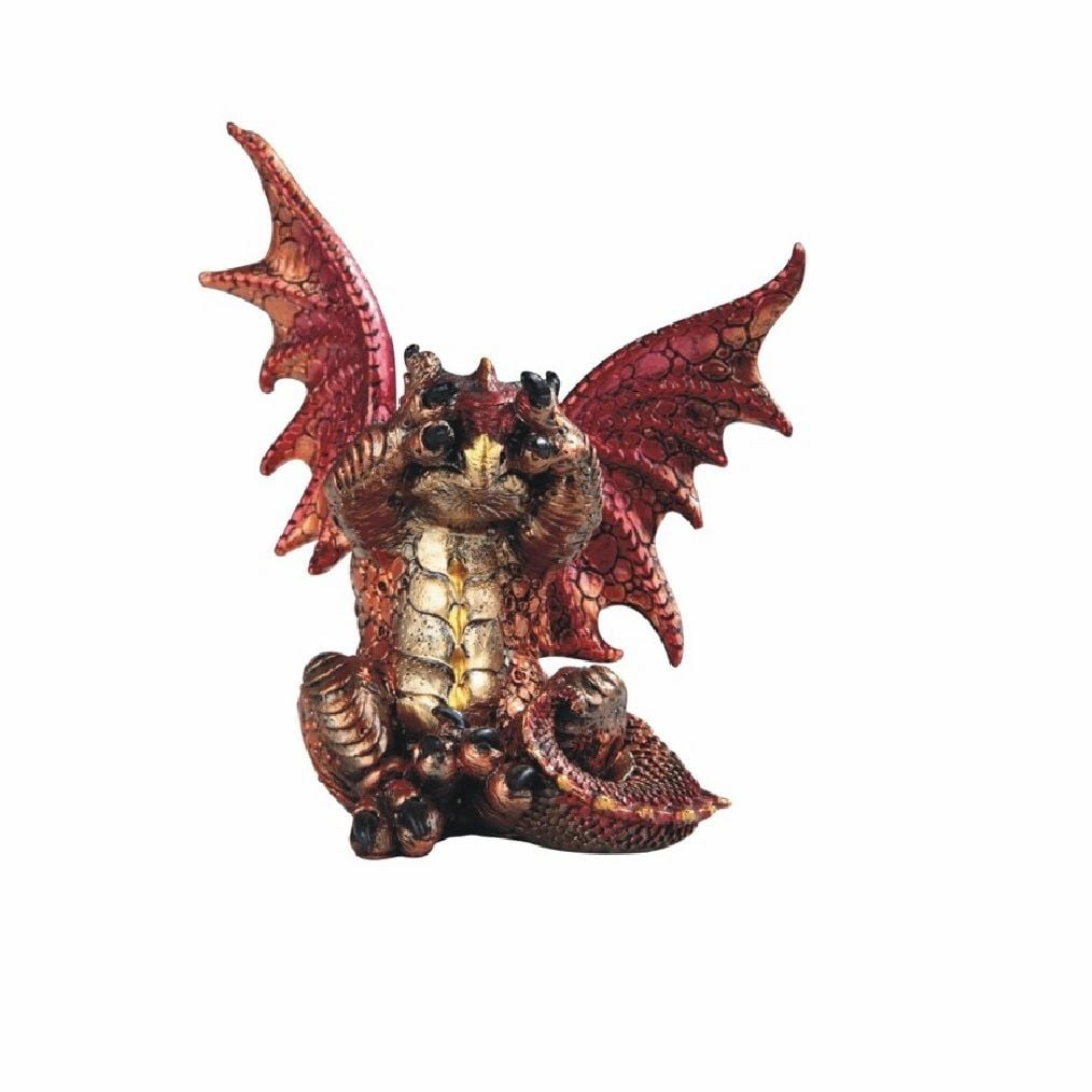 FC Design 6"H Medieval Red Volcano Dragon Statue Fantasy Decoration ...