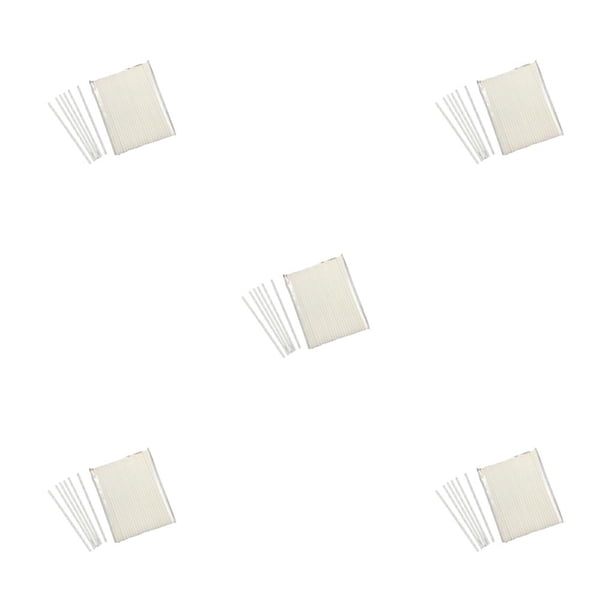 Ounissouiy 100 piezas palitos de piruleta pajita de plástico reutilizable lavable superficie lisa palo hueco manualidades DIY 80x3,5mm varilla Type2 NO2