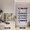 thumbnail image 3 of Skateboard Rack-6-Tier Skateboard Wall Mount & Snowboard Rack –Snowboard Wall Mount – Space-Saving Multi-Functional Storage Solution, 3 of 7