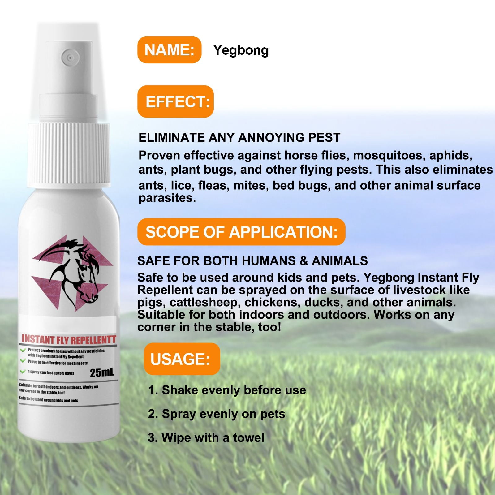 Alvantor Flea and Tick Spray for Pets, Indoor Outdoor Pest Repellent, 0.85 fl oz