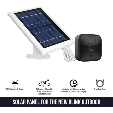 Wasserstein - Solar Panel for Blink Outdoor Camera (3-Pack) - White