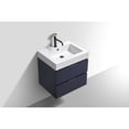 thumbnail image 6 of Kubebath Bliss 24" Blue  Wall Mount Modern Bathroom Vanity, 6 of 6