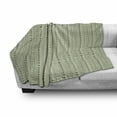 thumbnail image 3 of Aztec Soft Flannel Fleece Throw Blanket, Vertical Borders with National Motifs Tribal Culture, Cozy Plush for Indoor and Outdoor Use, 60" x 80", Reseda Green and Beige, by Ambesonne, 3 of 6