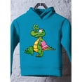 thumbnail image 3 of Crocodile With Towel Hoodie Toddler -Image by Shutterstock,  2 Toddler, 3 of 4