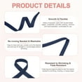 thumbnail image 2 of Double Fold Bias Tape , 1/4 Inch x 25 Yard Piping Trim Fabric Binding Tape for Sewing, Apply to Seaming, Hemming, Binding, Quilting, DIY Craft Accessories (Navy Blue), 2 of 6