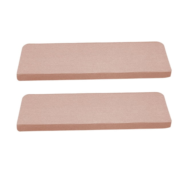 2 Pcs Tapis d'Escalier Antidérapants Beige