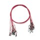 thumbnail image 1 of Eigraketly Líderes de pesca de alambre de grueso de 50CM 150Lb con broches giratorios Accesorios de aparejos de línea de acero inoxidable Pescar rojo, 1 of 6