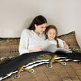 thumbnail image 5 of Feelyou Farmhouse Wooden Plank Bedding Comforter Set, Hunting and Fishing Twin Comforter Sets, Rustic Lodge Cabin Reversible Bedding Set, Breathable Home Decor, 2 Pieces, 5 of 8