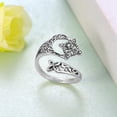 thumbnail image 4 of Adjustable 925 Sterling Silver Witches Knot Ring - Celtic Hypoallergenic Witch Jewelry, Protection Amulet Gift for Women, 4 of 8