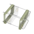 thumbnail image 3 of Carrito rodante de 2 niveles, gran capacidad, móvil, para uso general, organizador de almacenamiento de alimentos para el hogar, cocina, verde, ancho, 3 of 14