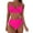 Hot Pink, variant on RYDCOT 2 Piece Swimsuit for Women High Waisted Bikini Set Tie Knot High Rise Two Piece Bathing Suits Swimwear 2025 with Adjustable Straps Clearance