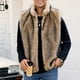 thumbnail image 5 of Ceisia Men's Loose Fit Faux Fur Stand-Collar Vest Gift, 5 of 9