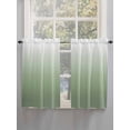 thumbnail image 3 of Kitchen Curtains 54 Inches length, Sage Green Ombre Window Treatment Curtain Drapes, Modern Sage Green Abstract Art Decorative Window Curtains for Bedroom Cafe, 52"x54", 2 Panels, 3 of 7