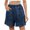 Dark Blue, variant on zbxnLI Womens Denim Shorts Elastic Waist Wide Leg Jean Shorts Casual Loose Trendy Short Jeans with Pockets