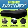 thumbnail image 6 of KT-Sports Bike Seat Cushion Cover Padded Bicycle Covers, Comfortable Gel Bike Replacement, 6 of 9