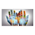 thumbnail image 6 of 3 Panel World A Pair Of Hands Canvas Painting Wall Art For Home Decor, 6 of 8