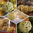 thumbnail image 5 of Efavormart 6 Pack | 3" Gold Glittered Handmade Twig Rattan Balls Wedding Decoration Birthday Party Arrangement, 5 of 11