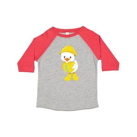 

Inktastic Cute Duck Baby Duck Duck in Raincoat Rain Gift Toddler Boy or Toddler Girl T-Shirt