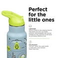 thumbnail image 3 of Klean Kanteen 12 oz Classic Kid's Insulated Water Bottle with Flip Seal Sport Cap - 100% Leakproof Cap - BPA-Free - Stainless Steel Material - Launch Plan, 3 of 5