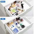 thumbnail image 4 of Plastic Drawer Storage Box, 5 Sizes of Transparent Drawer Organizer, Multifunctional Drawer Partition, Suitable for Bathrooms, Dressing Tables, Kitchens and Offices, 4 of 8