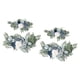 thumbnail image 1 of Guirnalda de flores artificiales para centro de mesa, decoración de pared, coche de boda o mesa 2 Blanco Azul, 1 of 9