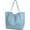 Dusty Blue, variant on Oversize Pu Leather Tote Women Weekender Bag Shopper Handbag Travel Purse