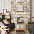 thumbnail image 4 of 6M Vinyl 3D Brick Rock Sticker Paper Self Adhesive Wallpaper Furniture Wall Stickers, 4 of 9
