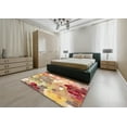 thumbnail image 5 of Ahgly Company Machine Washable Indoor Rectangle Traditional Orange Area Rugs, 5' x 7', 5 of 7